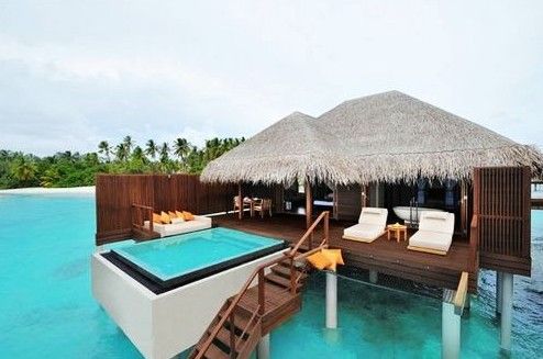 马尔代夫的沙滩房